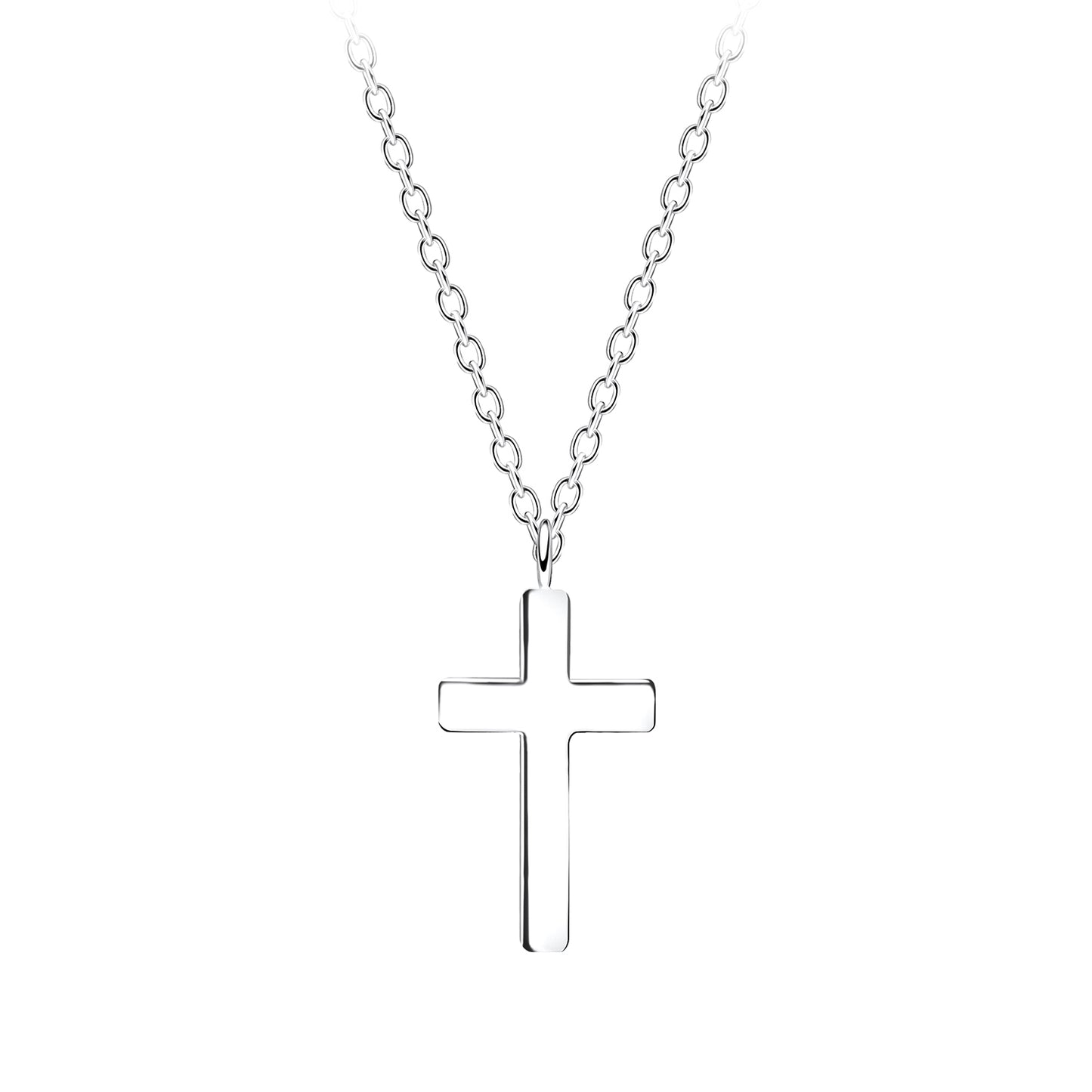 Sterling Silver Cross Necklace (*)