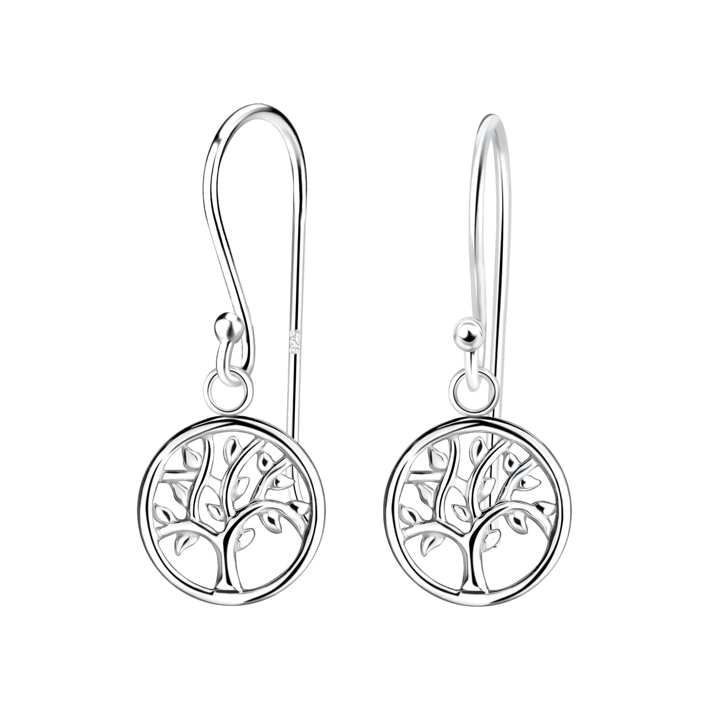 Sterling Silver Tree Of Life Earrings (*)