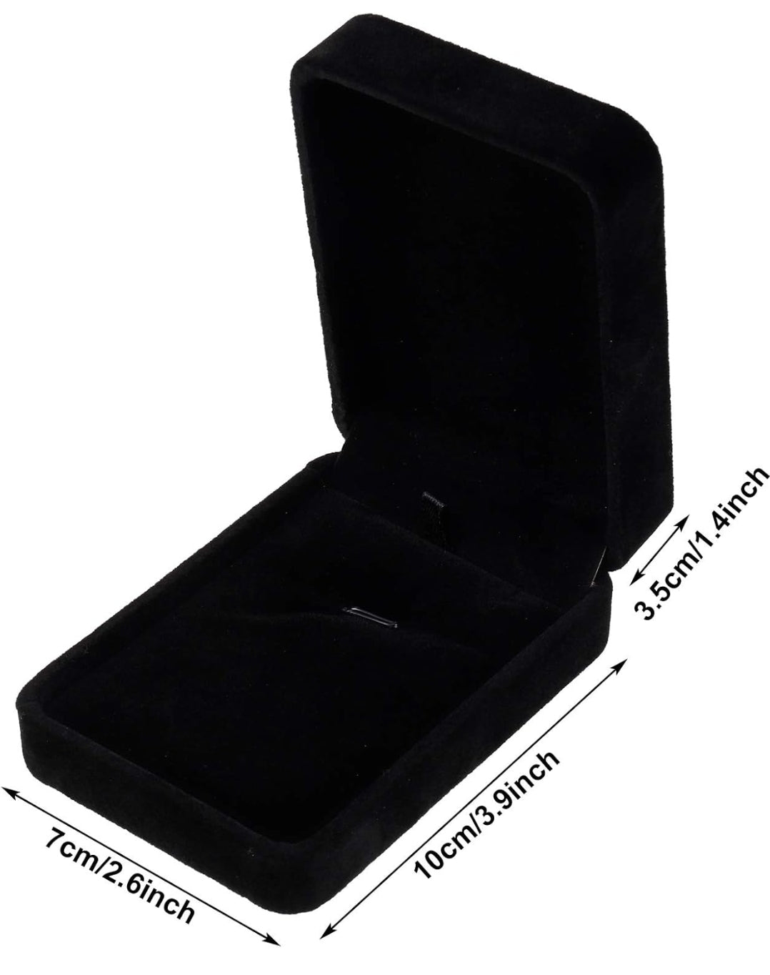 Black Velvet Necklace Box